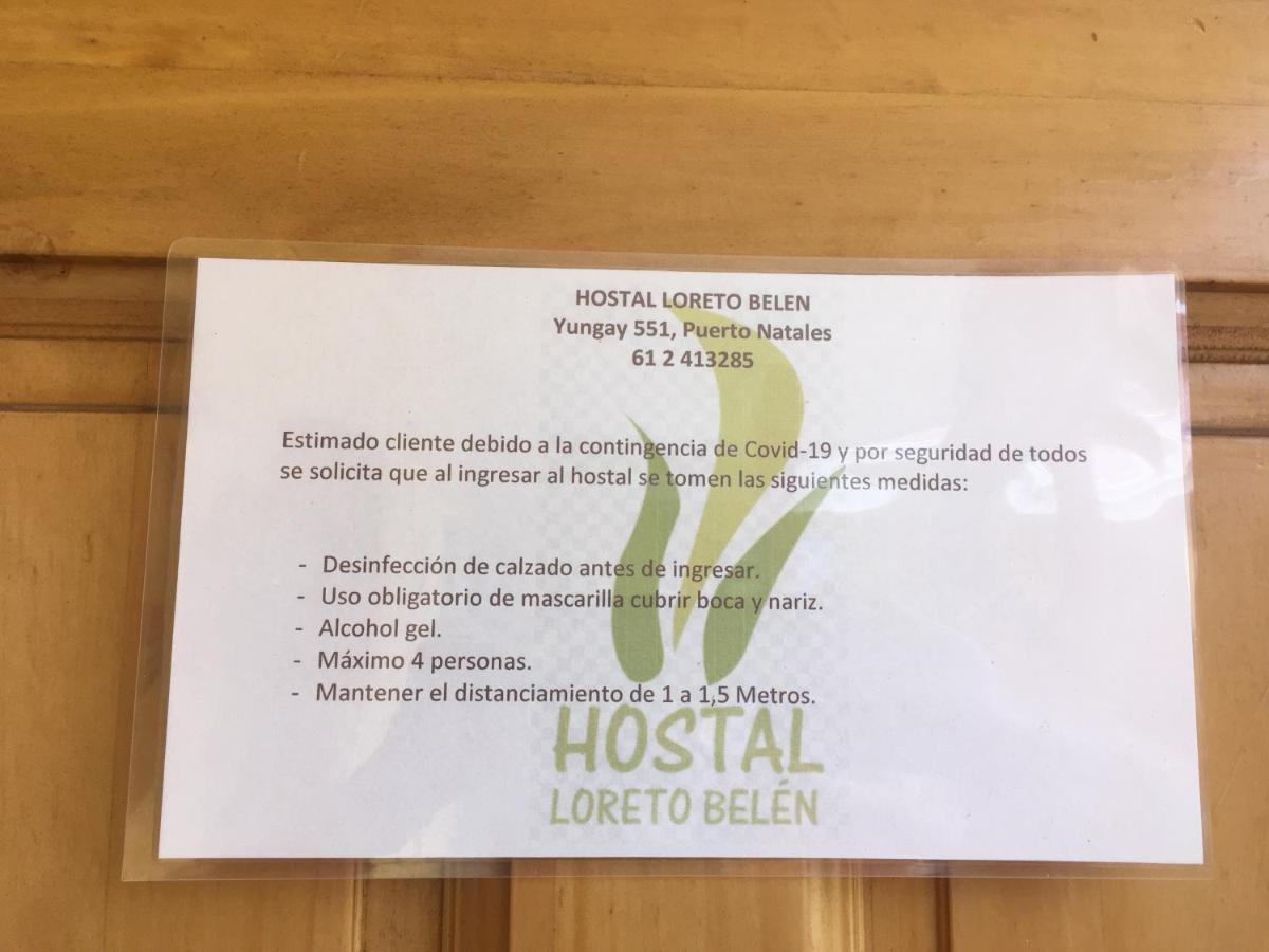 Hostal Loreto Belen Puerto Natales Exteriör bild